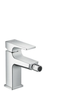 Picture of HANSGROHE Metropol 
Einhebel-Bidetmischer mit Zungengriff und Push-Open Ablaufgarnitur, 32520000