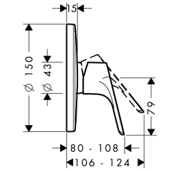 Picture of HANSGROHE Focus Einhebel-Brausemischer Unterputz,  31965000