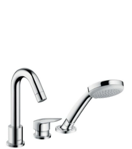 Picture of HANSGROHE Logis 3-Loch Einhebel-Wannenrandmischer,  71310000