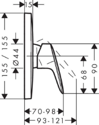 Picture of HANSGROHE Logis Einhebel-Brausemischer Unterputz,  71605000
