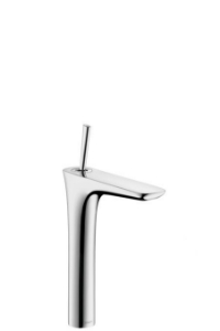 Picture of HANSGROHE PuraVida Einhebel-Waschtischmischer 240 mit Push-Open Ablaufgarnitur und 900 mm Anschlussschläuchen für Waschschüsseln,  15072000