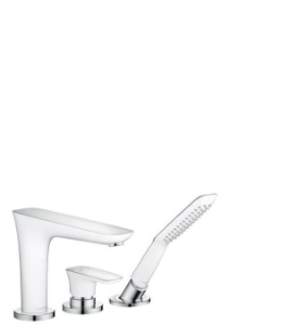 Picture of HANSGROHE PuraVida 3-Loch Einhebel-Wannenrandmischer,  15432000