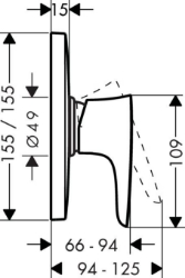 Picture of HANSGROHE PuraVida Einhebel-Brausemischer Unterputz,  15665000