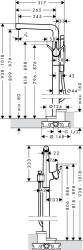 Picture of HANSGROHE Talis S Einhebel-Wannenmischer bodenstehend,  72412000
