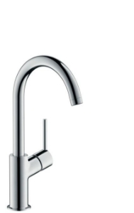 Picture of HANSGROHE Talis Einhebel-Waschtischmischer 210 mit Push-Open Ablaufgarnitur und Schwenkauslauf 120°,  32082000