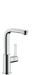 Picture of HANSGROHE Metris S Einhebel-Waschtischmischer mit Push-Open Ablaufgarnitur und Schwenkauslauf 120°,  31161000