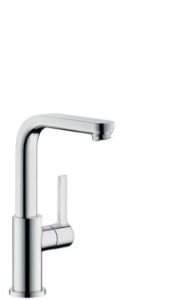 Picture of HANSGROHE Metris S Einhebel-Waschtischmischer mit Push-Open Ablaufgarnitur und Schwenkauslauf 120°,  31161000