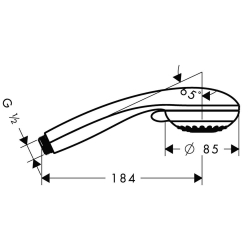 Picture of HANSGROHE Crometta 85 Multi Handbrause,  28563000
