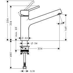 Picture of HANSGROHE Talis S Einhebel-Küchenmischer,  32851000