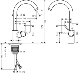 Picture of HANSGROHE Talis S² Einhebel-Küchenmischer,  14870000