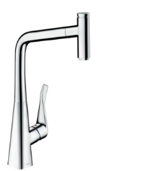 Picture of HANSGROHE M71 Metris Select Einhebel-Küchenmischer 320 mit Ausziehauslauf und sBox,  73803000