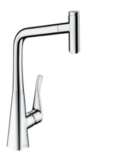 Picture of HANSGROHE M71 Metris Select Einhebel-Küchenmischer 320 mit Ausziehauslauf und sBox,  73803000