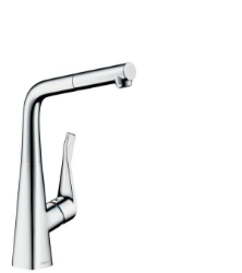 Picture of HANSGROHE M71 Metris Einhebel-Küchenmischer 320 mit Ausziehauslauf und sBox,  73812000