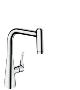 Picture of HANSGROHE M71 Metris Einhebel-Küchenmischer 220 mit Ausziehbrause und sBox,  73800000