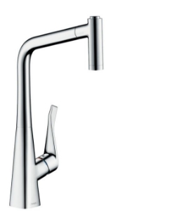 Picture of HANSGROHE M71 Metris Einhebel-Küchenmischer 320 mit Ausziehbrause und sBox,  73801000