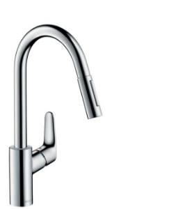 Picture of HANSGROHE M41 Focus Einhebel-Küchenmischer 240 mit Ausziehbrause und sBox,  73880000