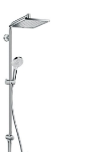 Picture of HANSGROHE Crometta E 240 1jet Showerpipe Reno EcoSmart 9 l/min,  27289000