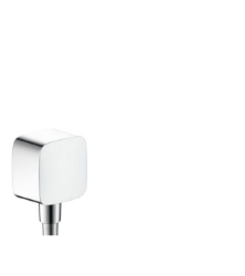 Picture of HANSGROHE Fixfit Schlauchanschluss mit Rückflussverhinderer und Kunststoffwinkel,  26457000
