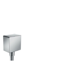 Picture of HANSGROHE Fixfit Square Schlauchanschluss mit Rückflussverhinderer und Kunststoffwinkel,  26455000