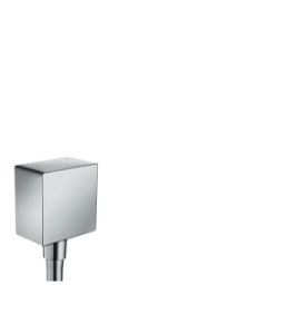 Picture of HANSGROHE Fixfit Square Schlauchanschluss mit Rückflussverhinderer und Kunststoffwinkel,  26455000