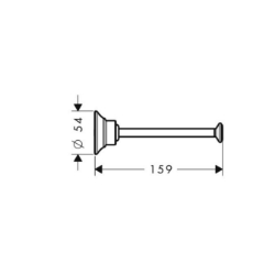 Picture of AXOR Montreux Papierrollenhalter, Art.Nr. 42028000