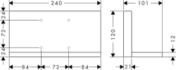 Picture of AXOR ShowerCollection Ablage 240/120, Art.Nr. 40873000