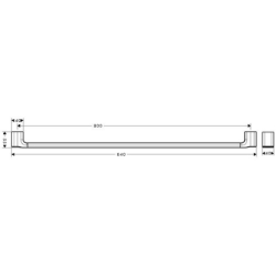 Picture of AXOR Urquiola Badetuchhalter 800 mm, Art.Nr. 42480000