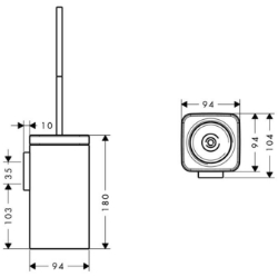 Picture of AXOR Urquiola WC Bürstenhalter Wandversion, Art.Nr. 42435000