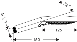 Picture of AXOR ShowerSolutions Handbrause 120 3jet, Art.Nr. 26050000