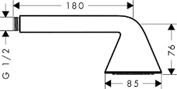 Picture of AXOR Showers/Front Handbrause 85 1jet, Art.Nr. 26025000