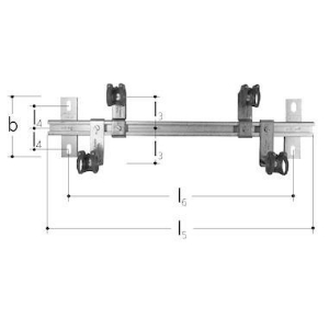 Picture of JRG Sanipex Halterung für Verteiler, b (mm): 110, Art.Nr. : 5740.010