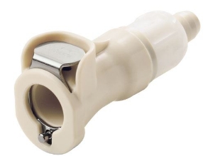 Picture of CPC Kupplungen 1/4 SofTube Valved In-Line Polypropylene Coupling Body- 25 Stk,  Art.Nr. : PLCD17040612