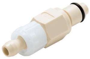 Picture of CPC Kupplungen 1/4 SofTube Valved Polypropylene Coupling Insert- 25 Stk,  Art.Nr. : PLCD22040612