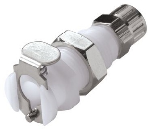 Picture of CPC Kupplungen 1/4 PTF Non-Valved Panel Mount Acetal Coupling Body- 25 Stk,  Art.Nr. : PMC1204
