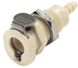 Picture of CPC Kupplungen 1/8 Hose Barb Non-Valved Panel Mount Polypropylene Coupling Body- 25 Stk,  Art.Nr. : PMC160212