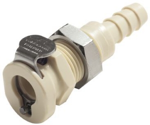 Picture of CPC Kupplungen 1/4 Hose Barb Non-Valved Panel Mount Polypropylene Coupling Body- 25 Stk,  Art.Nr. : PMC160412