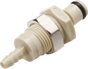 Picture of CPC Kupplungen 1/8 Hose Barb Non-Valved Panel Mount Polypropylene Coupling Insert- 25 Stk,  Art.Nr. : PMC420212