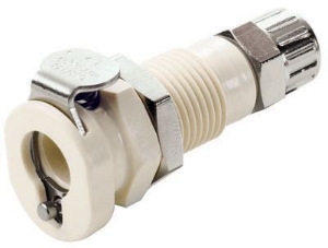 Picture of CPC Kupplungen 1/4 PTF Valved Panel Mount Polypropylene Coupling Body- 25 Stk,  Art.Nr. : PMCD120412