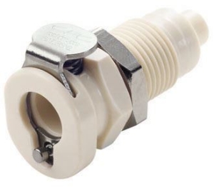 Picture of CPC Kupplungen 1/8 Hose Barb Valved Panel Mount Polypropylene Coupling Body- 25 Stk,  Art.Nr. : PMCD160212