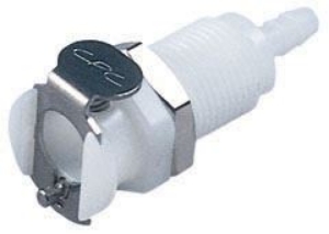 Picture of CPC Kupplungen 3/16 Hose Barb Valved Panel Mount Acetal Coupling Body- 25 Stk,  Art.Nr. : PMCD1603