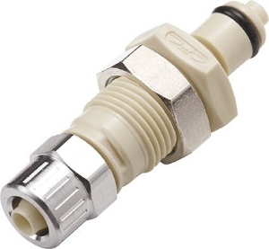 Picture of CPC Kupplungen 1/4 PTF Valved Panel Mount Polypropylene Coupling Insert- 25 Stk,  Art.Nr. : PMCD400412