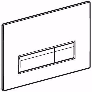 Picture of Geberit Sigma40 Abdeckplatte schwarz/alu.geb, Art.Nr. : 242.601.SJ.1