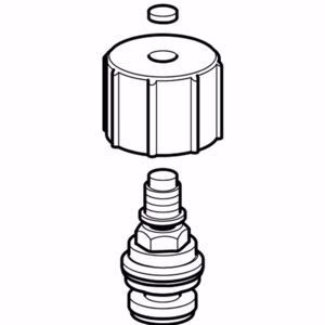 Picture of Geberit PushFit Oberteil mit Handrad zu Absperrventil , Art.Nr. : 242.211.00.1