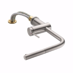 Picture of KWC LIVELLO Küche edelstahl A 225 Hebelmischer Auszugauslauf Neoperl Caché bis 600 mm ausziehb, stahl,wegnehmb.,seitenbedient, flex-PEX 3/8", Art.Nr. : 10.231.053.700FL