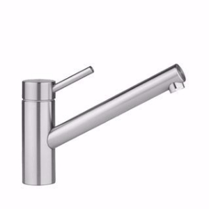 Picture of KWC INOX Küche edelstahl A 225 Hebelmischer Schwenkauslauf 160° Neoperl Cascade, stahl, flex-PEX 3/8", Art.Nr. : 10.271.023.700FL
