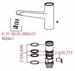 Picture of KWC Dichtungs-Set AS, Art.Nr. : Z.535.894