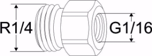 Bild von IMI Hydronic Engineering Übergangsverschraubung G1 1/16, Art.Nr.: 52 265-306