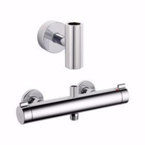 Picture of KWC Dusche Komponenten chromeline AD 153 Thermostat Mischer design / style, chromeline, AD153,mit smartControl, Abgang oben, Art.Nr. : 26.005.320.000