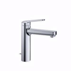 Picture of KWC DOMO , 6.0 Waschtisch chromeline A 150 Hebelmischer Auslauf fest Neoperl® Cascade® SLC Optimal, chromeline, mit Ablaufventil, flex-PEX 3/8",Energie-Eti. A, Mitte Kaltstellung, Art.Nr. : 12.668.032.000FL