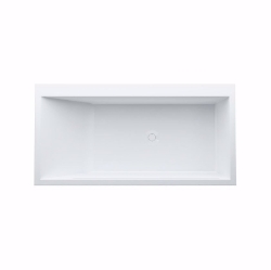 Picture of Laufen KARTELL BY LAUFEN - Badewanne, Eckmodell rechts, aus Mineralgusswerkstoff Sentec, mit Schürze, mit Armaturenbank, mit Überlaufspalt in der Frontseite, mit Fussgestell, 1700 x 860 x 590, mit Sensor-St für beleuchtetem Ueberlaufspalt  000, weiss, Art.Nr. : H2233350006161